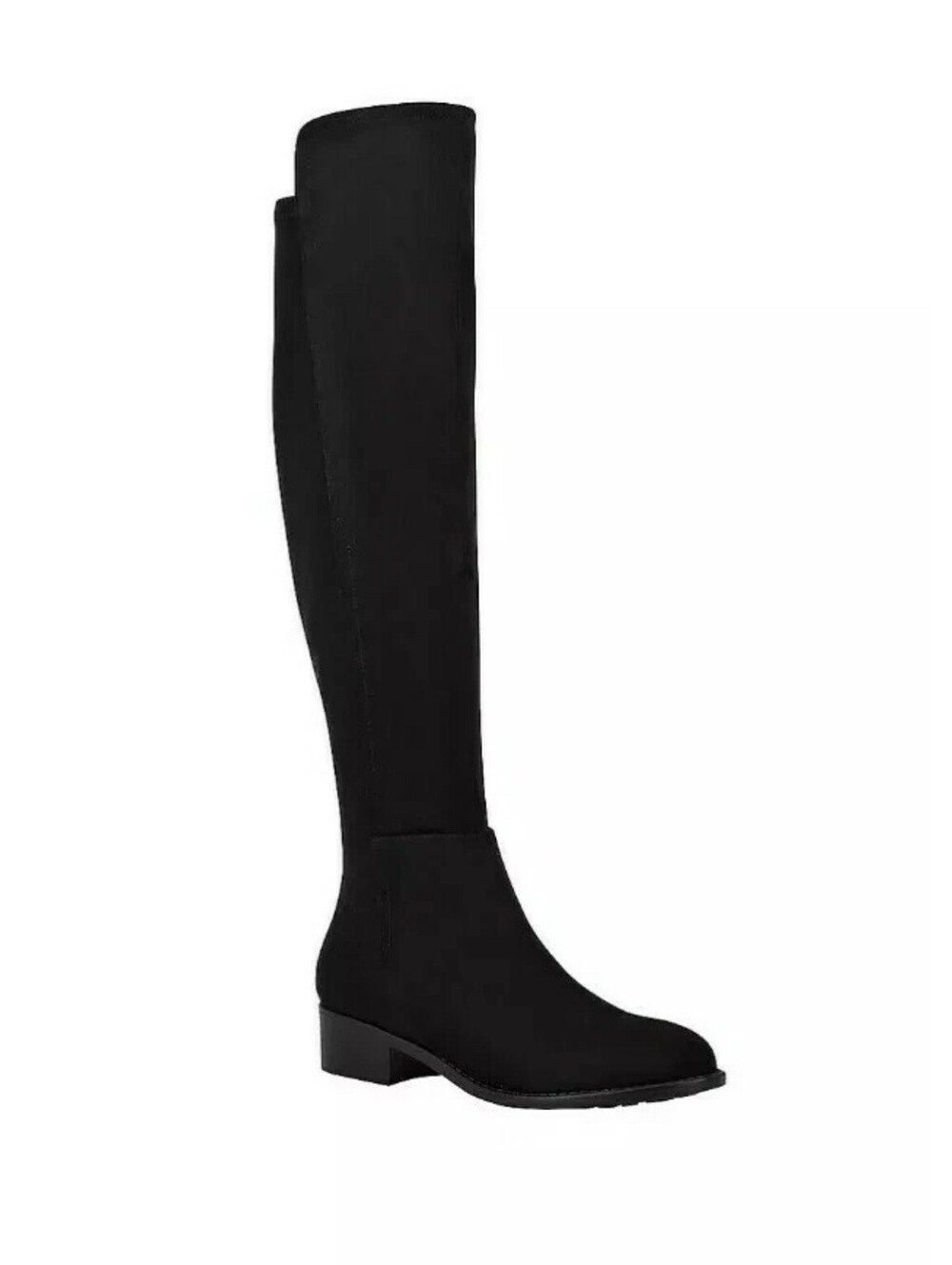 Nine West Nayli Black Knee High Boots Side Zip Women’s 9.5M Fabric NIB